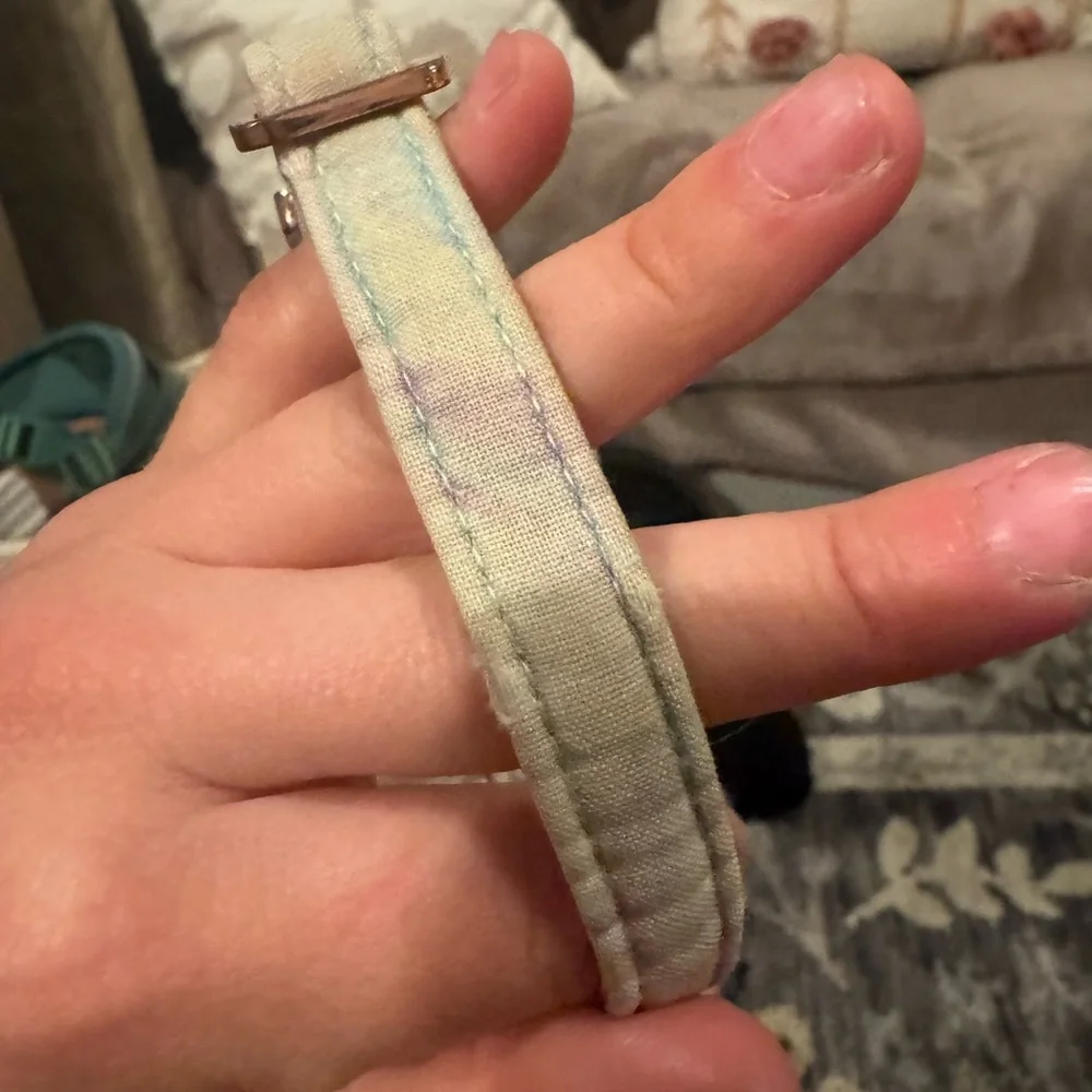 Pastel tie dye small dog collar